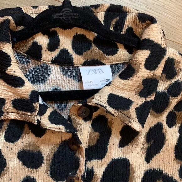 Zara girls leopard dress textured - Picture 2 of 3
